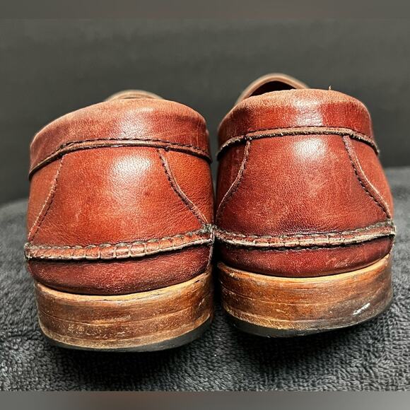 Rancourt & Co. SIZE 9 Brown Leather Penny Loafers Shoes, Handsewn, Made in USA - Picture 10 of 11